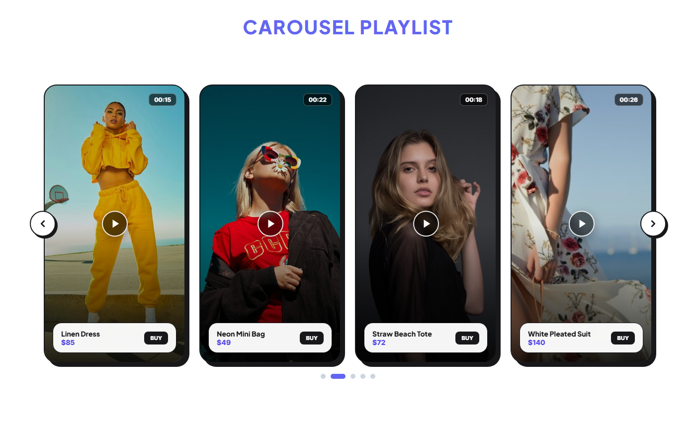 Carousel Playlist Layout