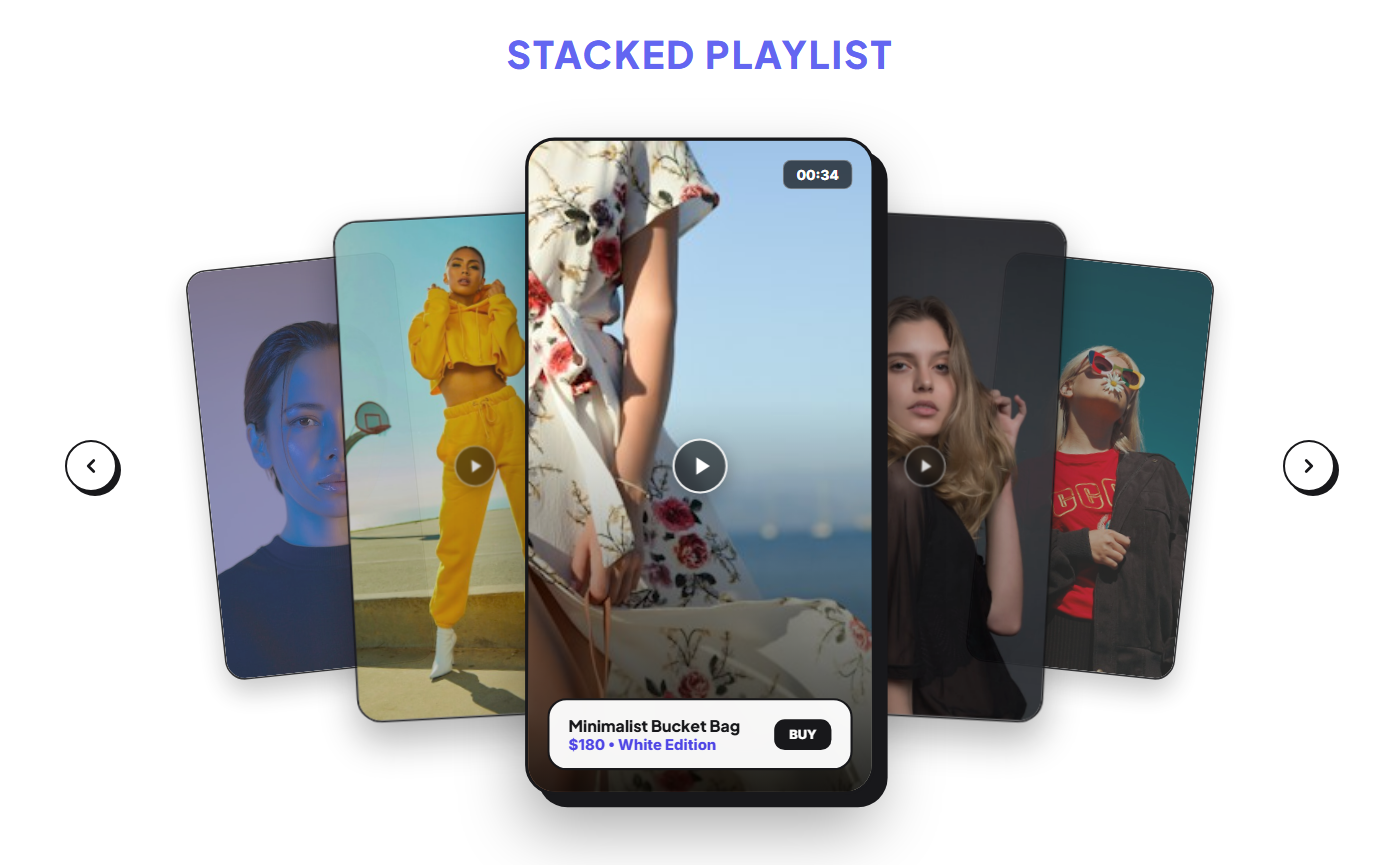 Stacked Playlist Layout