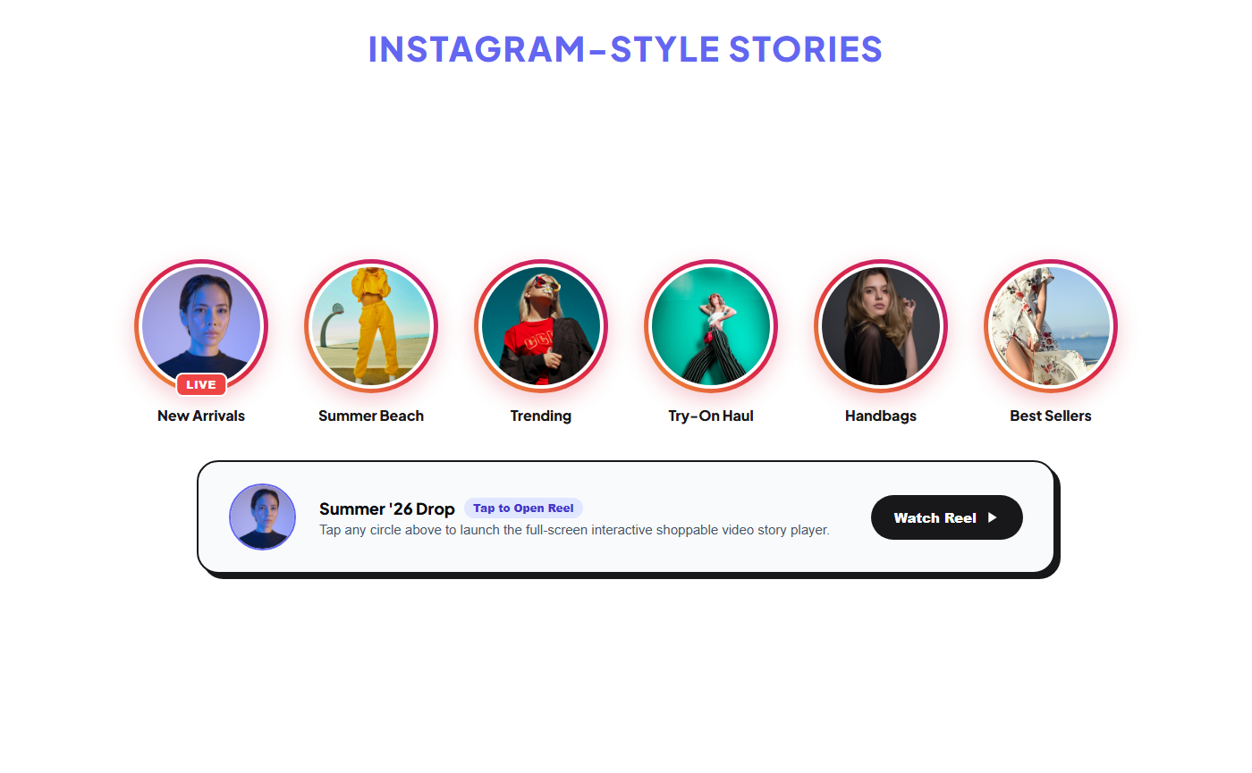 Instagram-Style Stories Layout
